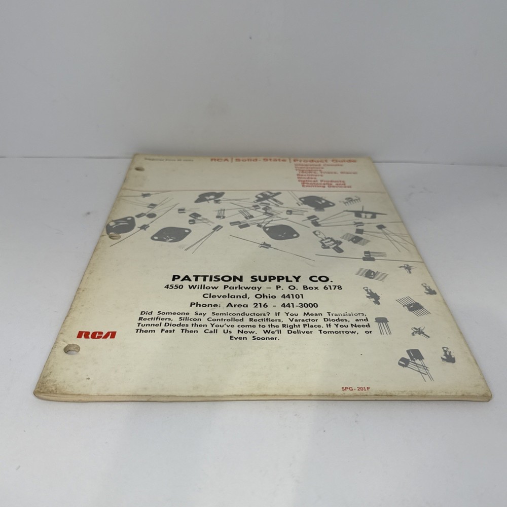 Vintage RCA Solid-State Product Guide Catalog - Pattison Supply Co.