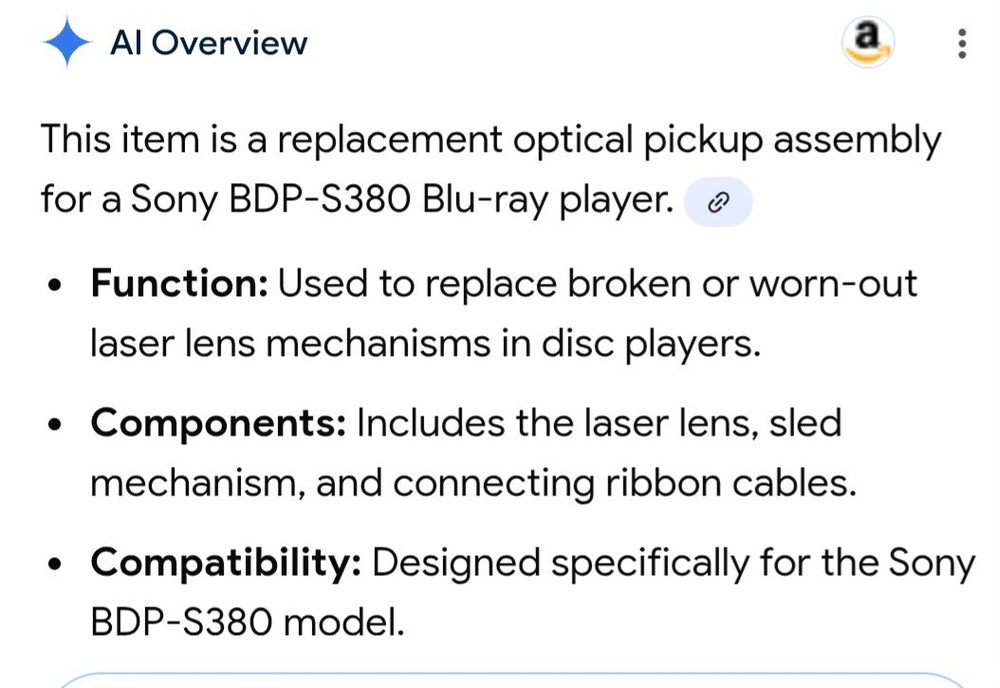 KEM480AAA Optical Laser Lens Pickup Deck Assembly