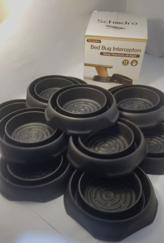 Bed Bug Interceptors, 12 Pack Bed Bug Traps, Insect Detector for Bed, Sofa & All