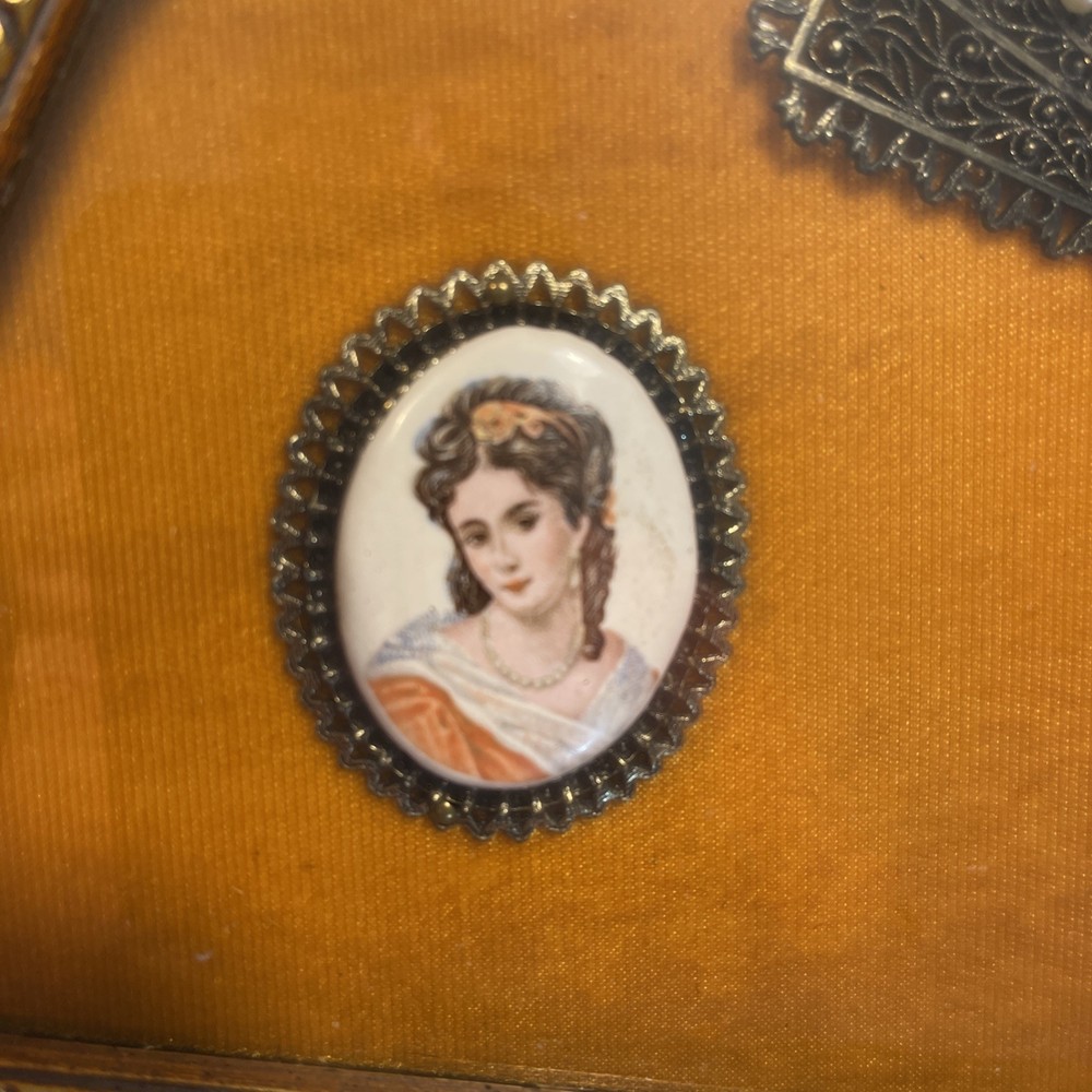 Victorian Style Fan Shaped Shadow Box Frame