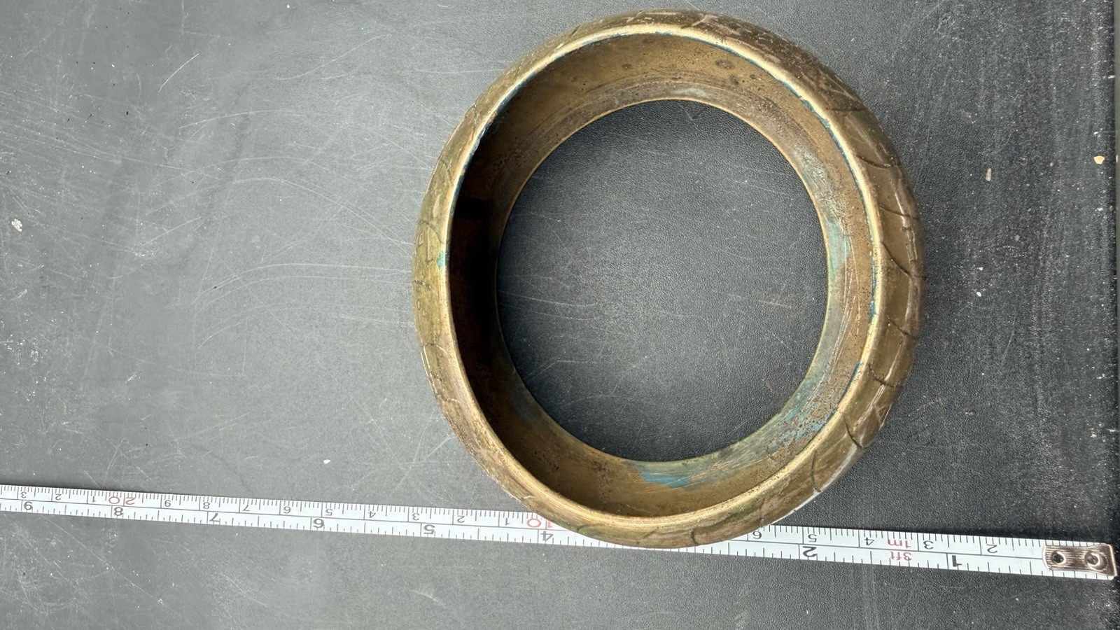 Glowing Bronze Bracer With Detailed Links From Tula Hidalgo Ojuelos