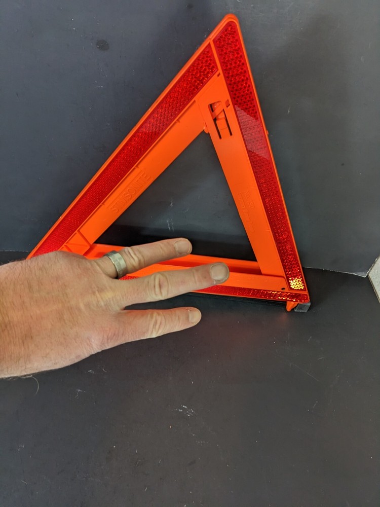 Triangle Emergency Reflective Sign 3 Pack Safety Warning Triangle Roadside