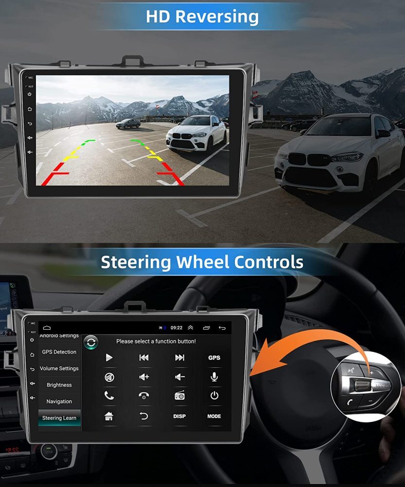 Apple Carplay For Toyota Corolla 2009-2013 Car Stereo Radio Android 15 GPS WIFI