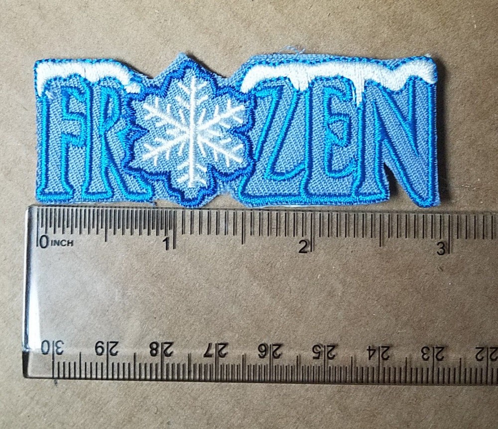 Frozen Movie Logo Snow Flake Patch 3 inches long