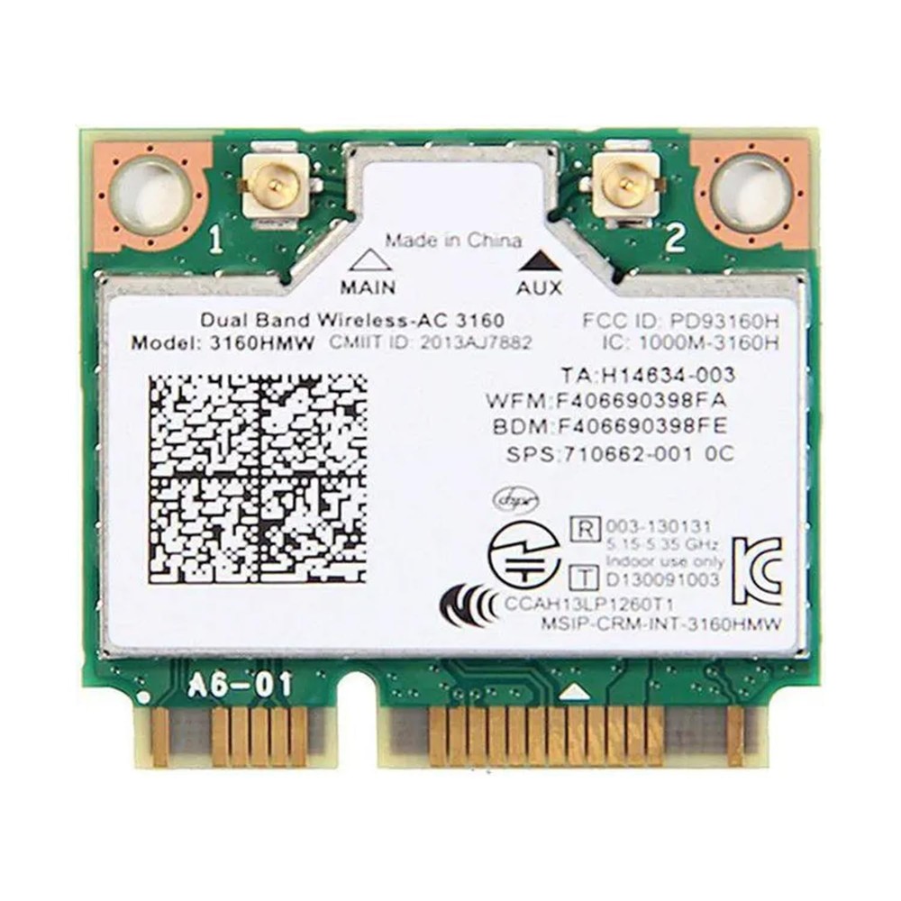 HighZer0 Electronics Wireless-AC 3160 Half Mini PCIe Network Card | 433 Mbps