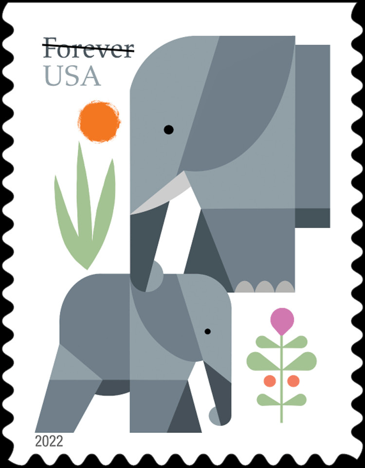 #5714 2022 Elephants Booklet Single  - MNH
