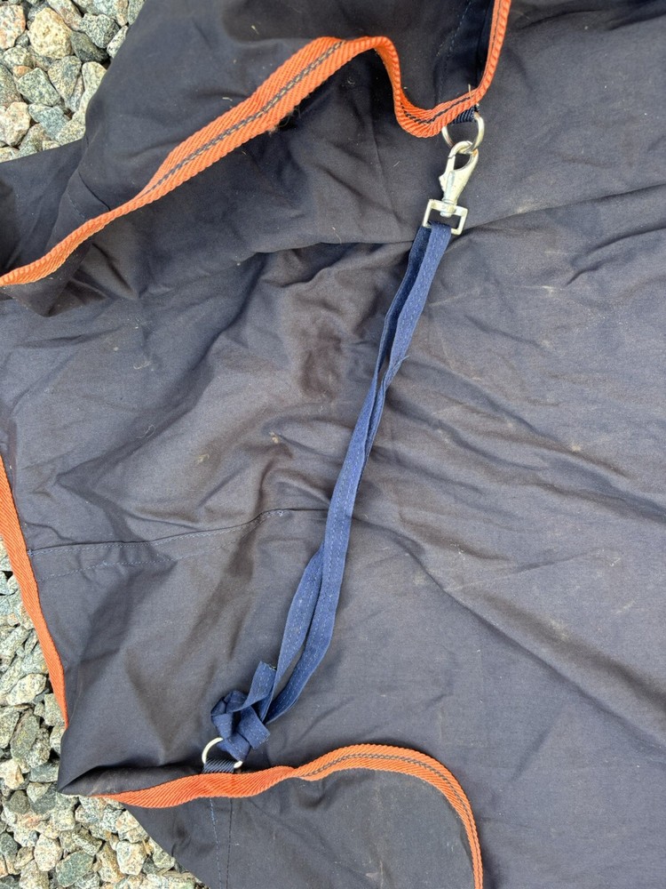 78” Loveson Stable Sheet - Navy/Orange