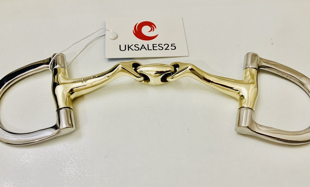 D-Ring Curved Snaffle Bit Angled Mouthpiece (UKSALES25®) *SAME DAY DISPATCH*