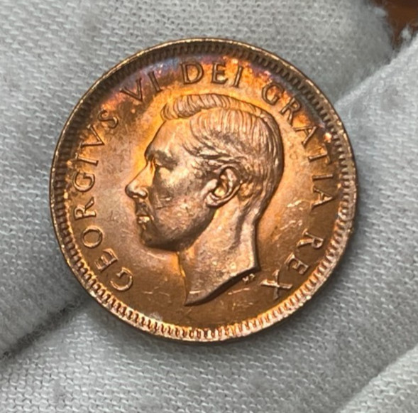 1948 Canada One Small Cent Coin Excellent BU Condition High Value