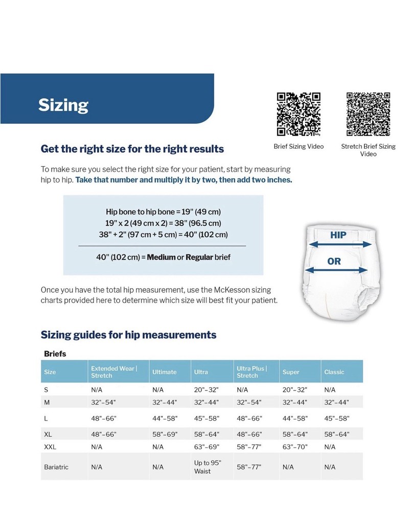 McKesson Super Plus Briefs Unisex Incontinence Pads Moderate 20 Count