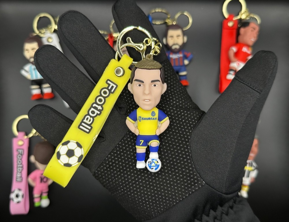 3D Soccer Figure Player Keychain