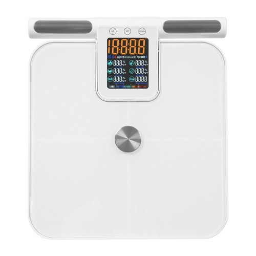 8 Electrode Smart Body Fat Scale Full Body Composition Analyzer with Report LCD