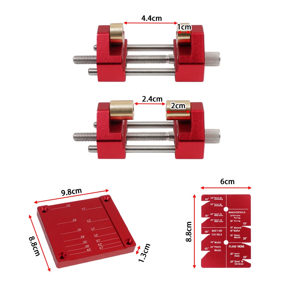 Precise Chisel Sharpening Jig Kit Honing Guide System for Woodworking Chisels US