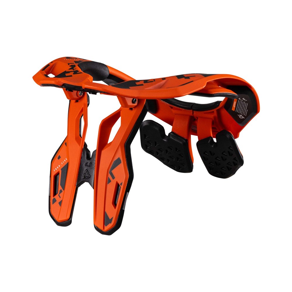 LEATT 4.5 Motorcycle Neck Protector Orange Black CE Certified