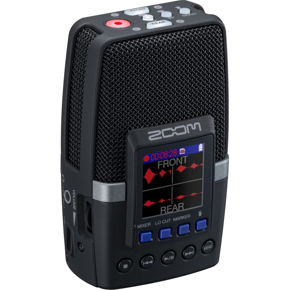 Zoom ZH2E H2essential Multi-Mic 32-Bit Float Portable Handy Recorder, Black