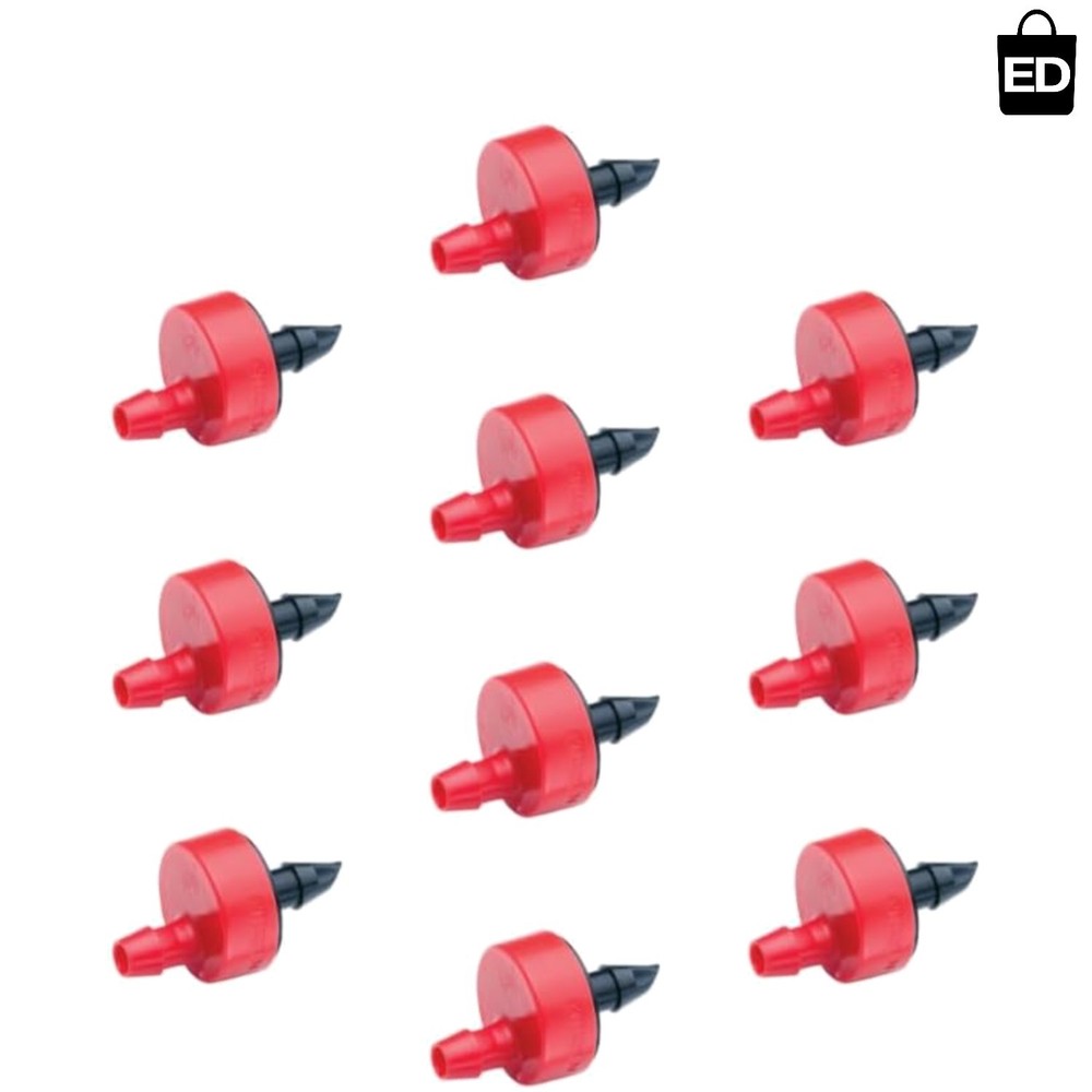 Self-Piercing Drip Irrigation Emitters: 2 GPH, 10-Pack for Easy Installation