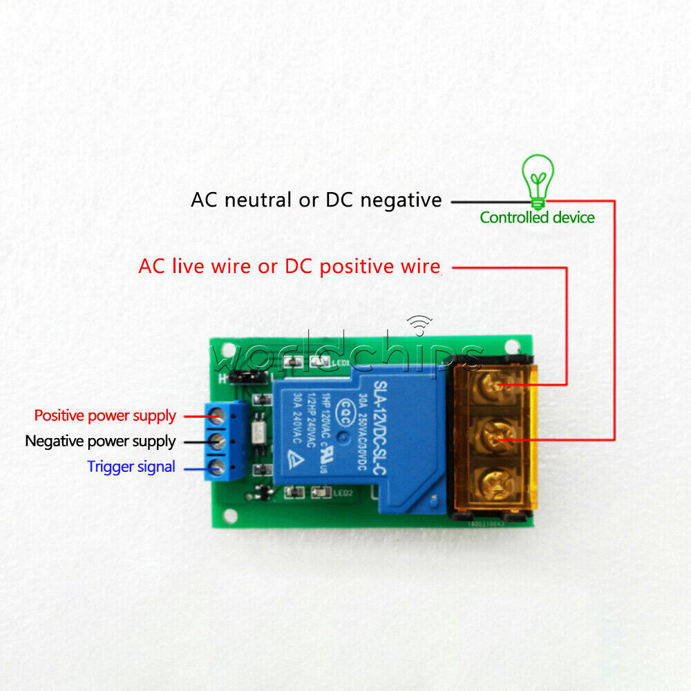 DC 5V/12V/24V 30A Relay Module Optocoupler Isolation High & Low Level Trigger