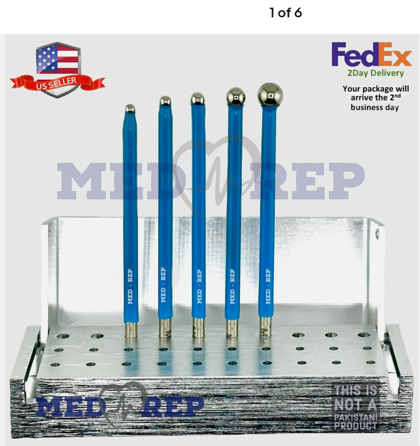 Ellman assorted ball electrode set XD ( D11, D10, D9, D8, D3) (5pcs)