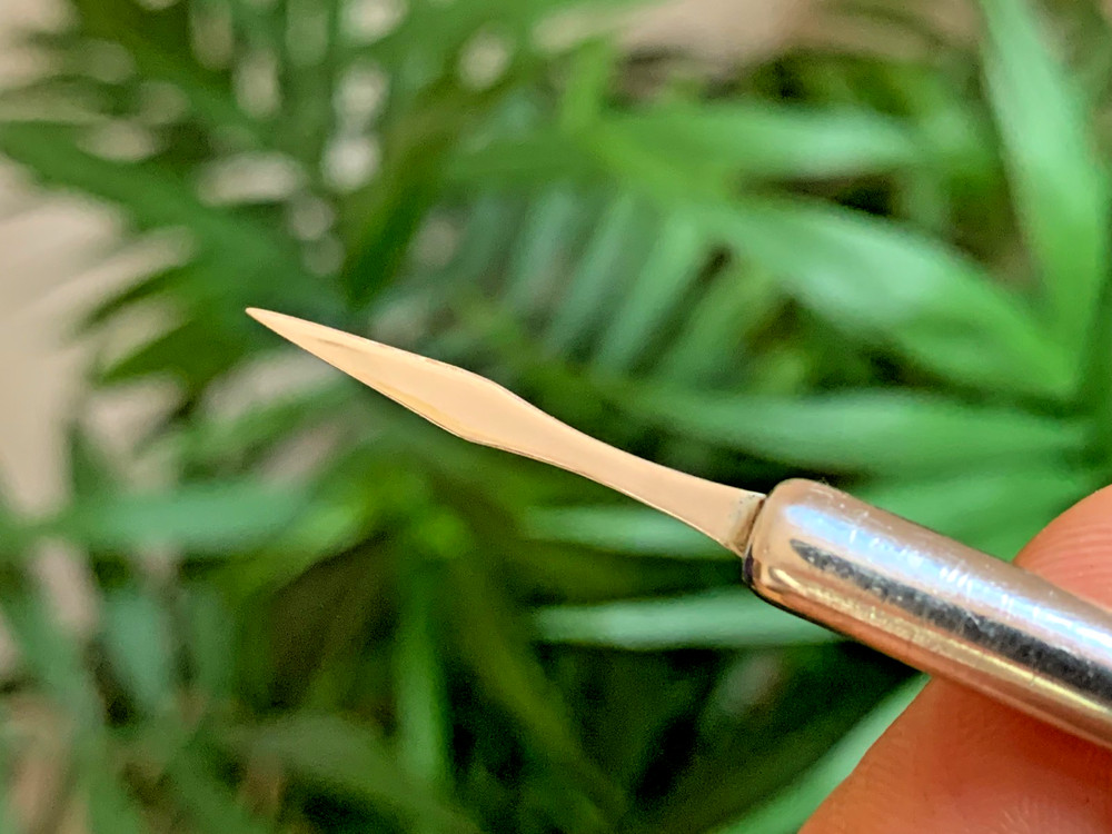 Solid Silver Mechanical Retractable Toothpick Hallmarked Birmingham England 1989