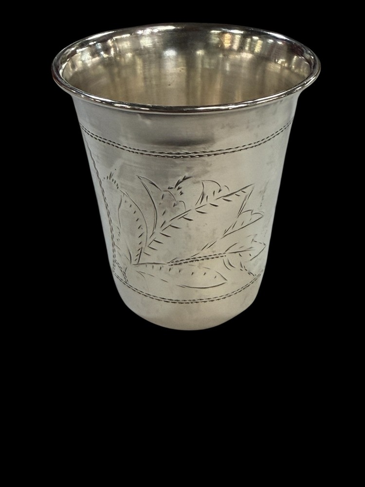 ANTIQUE RUSSIAN KIDDUSH CUP SILVER 84 RUSSIAN