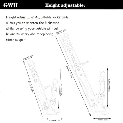 Universal CNC High Quality Motorcycle Adjustable Kickstand Accessories For
