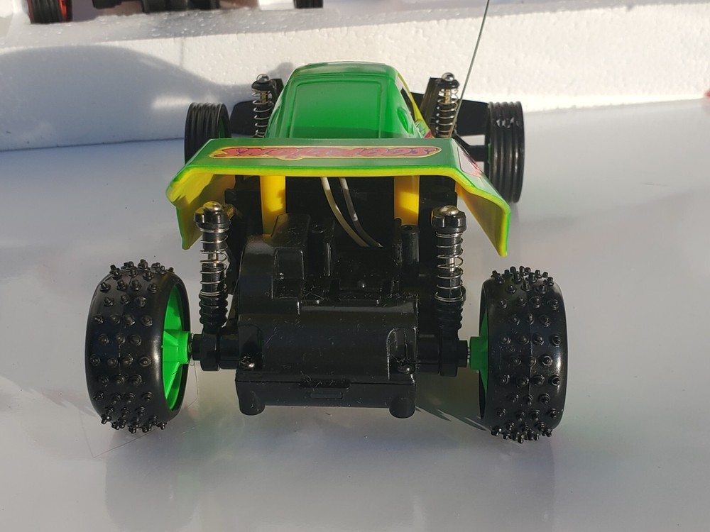 Vtg 1993 Echopro Radio Controlled Scorpion Racing Set. Missing one controller