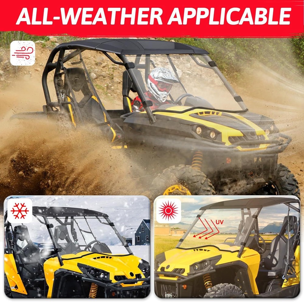 Anti-UV Full Windshield For 2011-2020 Can Am Commander 800/1000 Front Windon US