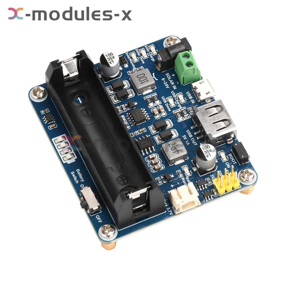 Power Manager Module for 6V~24V Solar Panel Support MPPT USB Battery Charging