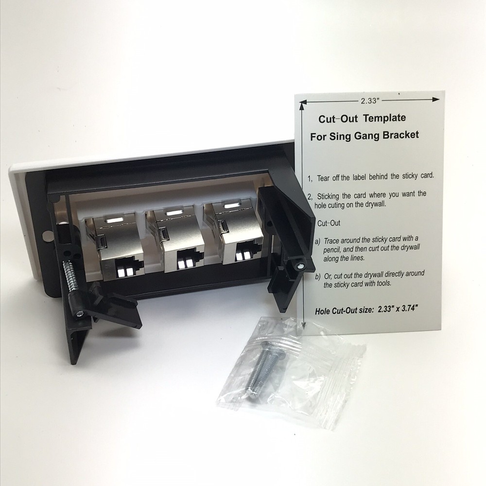 Wi4You Ethernet Wall Panel (Cat6A -3 Port)