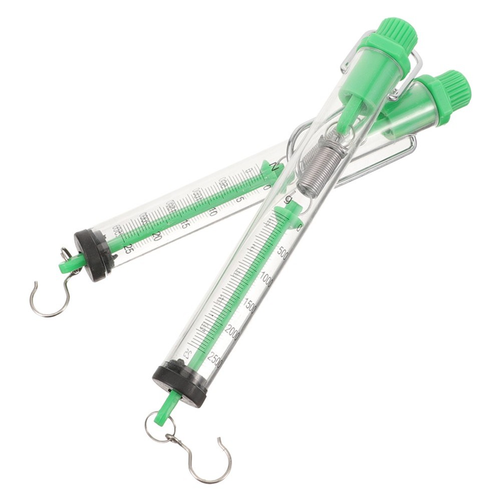 2 Pcs Spring Weighing Scales Force Dynamometer Science Instruments