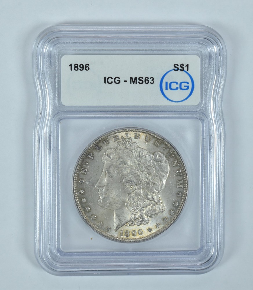 1896 Morgan Silver Dollar MS63 ICG