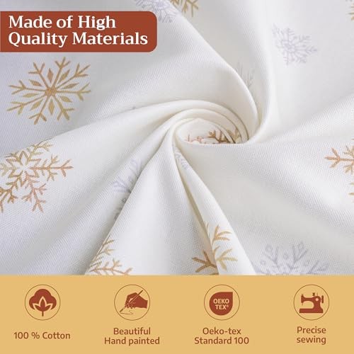 Table Cloth Rectangle Table 100% Cotton 60 x 90 Inches Fall Tablecloth