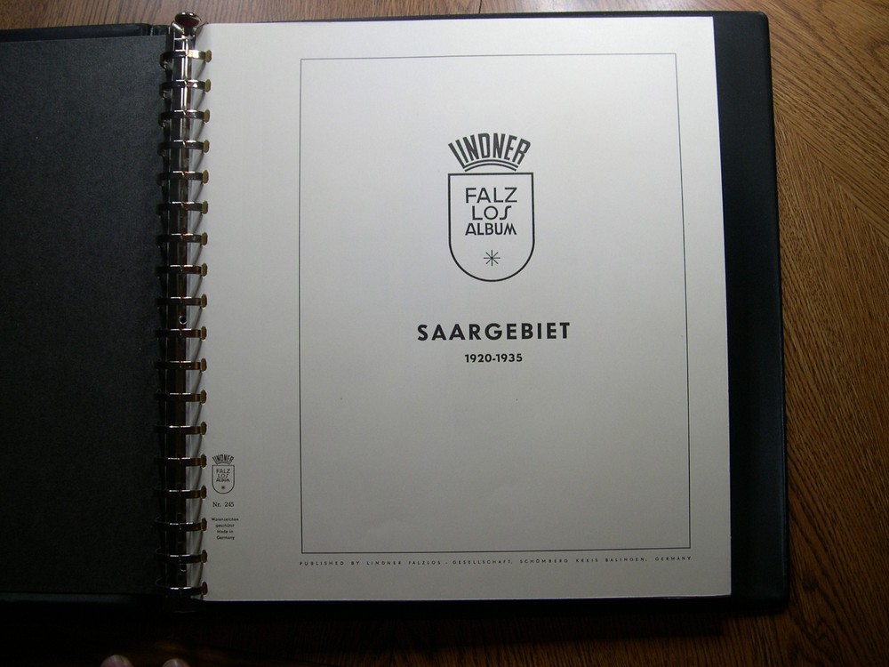 SAAR 1920-1958 Lindner hingeless album (no stamps) UX1