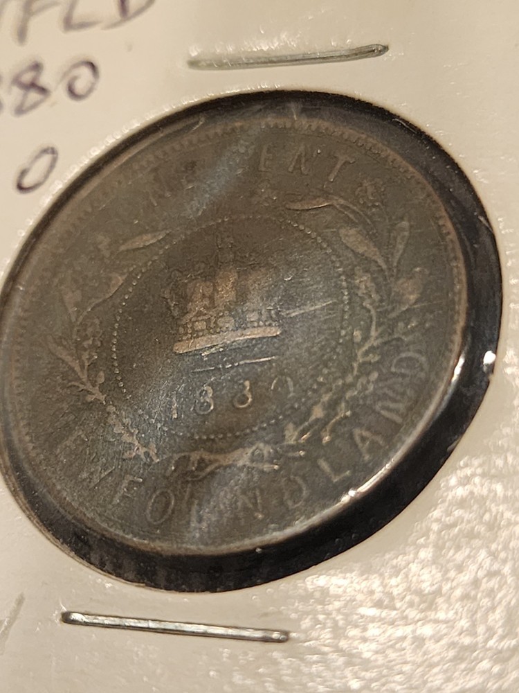 1880 Newfoundland 1 Cent Coin