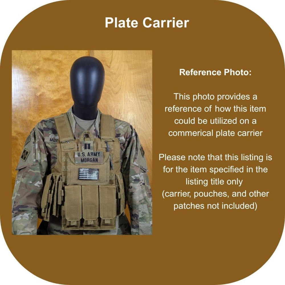 Reverse IR USA Flag Patch – Subdued Infrared Tactical Patch w/ Hook - 3.5" x 2"