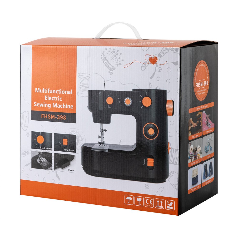 Portable Mini Electric Sewing Machine Two Modes With Storage Box For Beginners