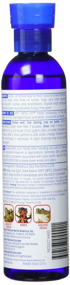 API TURTLE FIX Antibacterial Turtle Remedy 8-Ounce Bottle