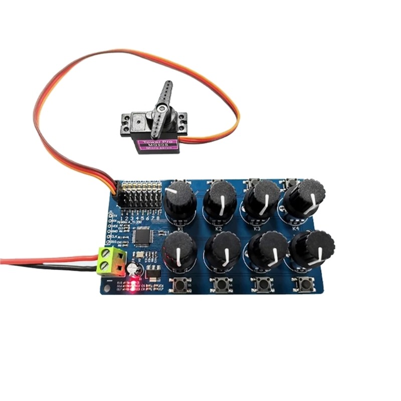 Professional 8Way Servo Controller Debugging Board for Serial Port Connection
