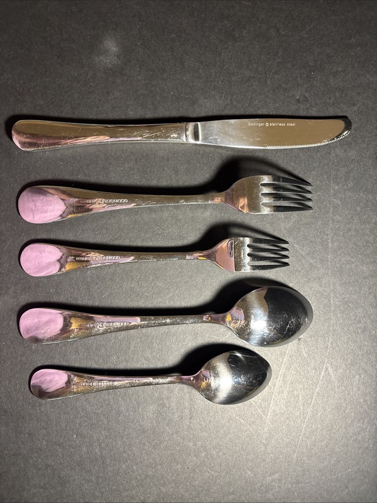 Godinger 18/10 Stainless Flatware Pattern Karina 5 Piece Setting New Display