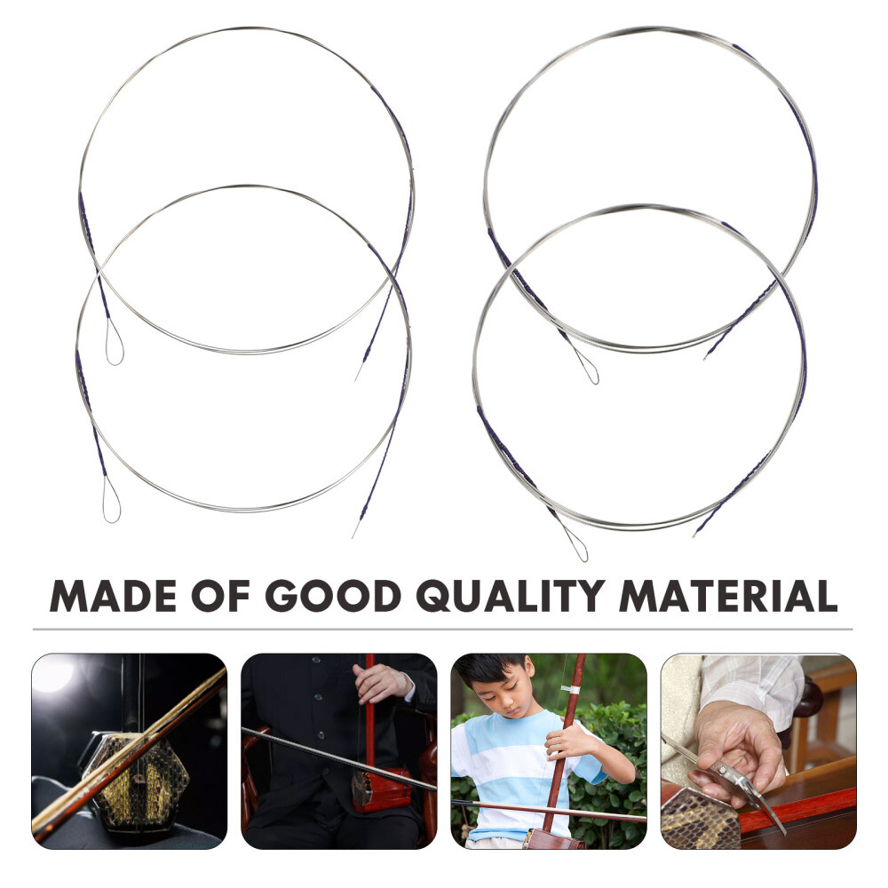 4 Pcs Erhu Strings Replacement Professional Smooth Transition
