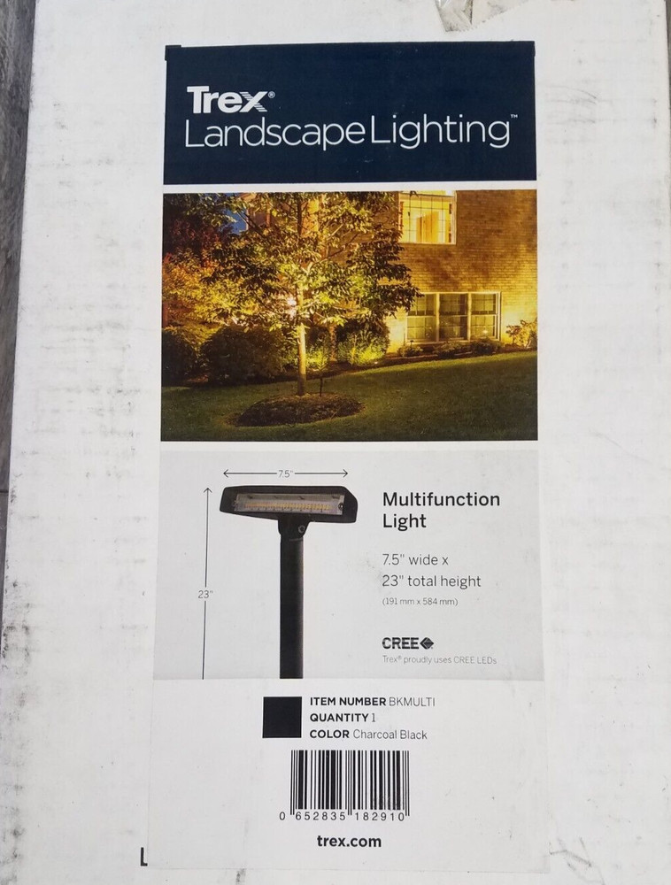 TREX ® LED MULTIFUNCTION LIGHT LANDSCAPE LIGHTING -  BLACK - BKMULTI