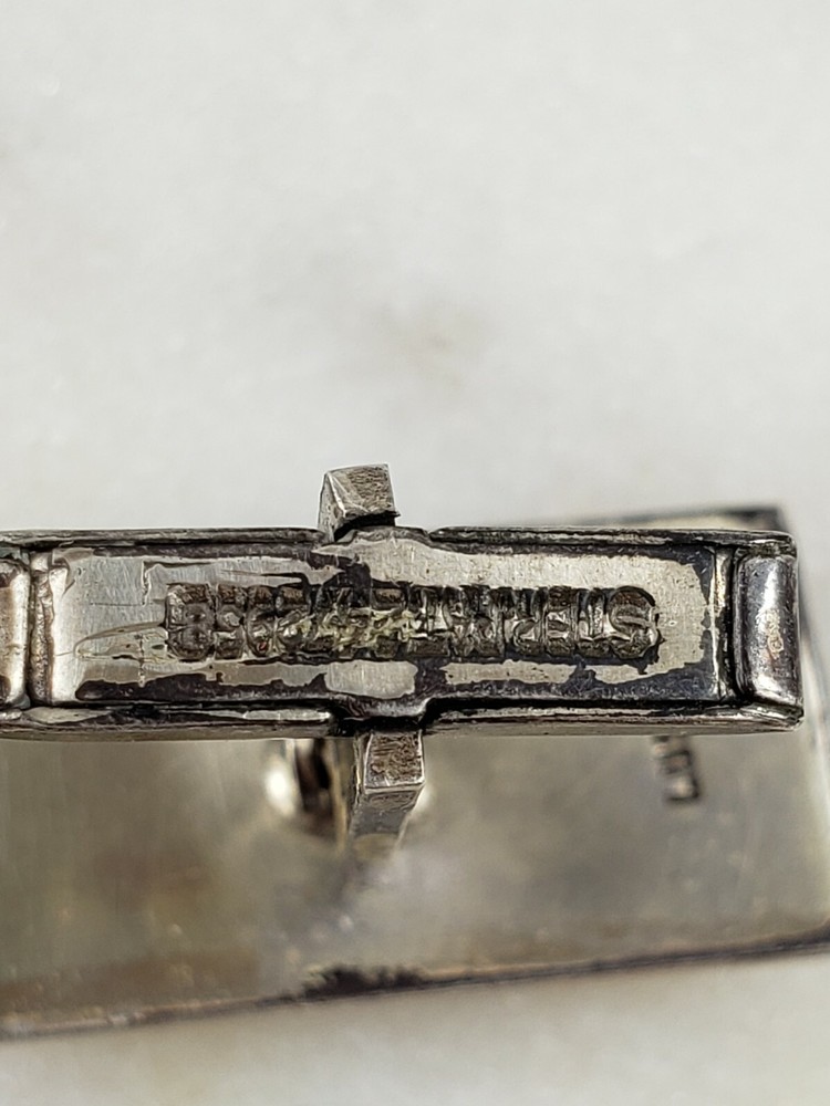 Lustig Geometric Rectangle Cufflinks 16.1 Grams