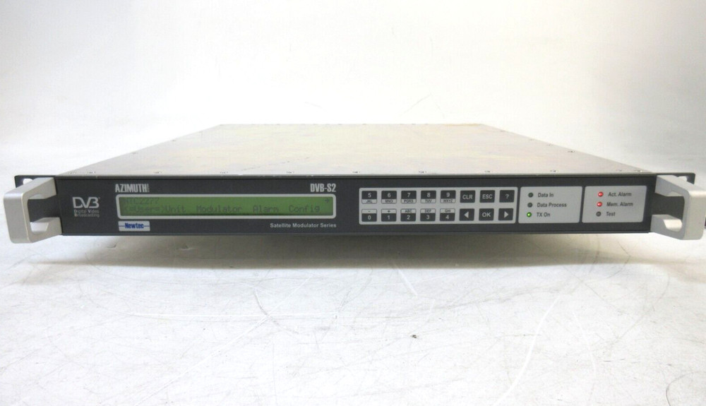 Newtec Azimuth DVB-S2 Broadcast Satellite Modulator Type: NTC/2277/xF