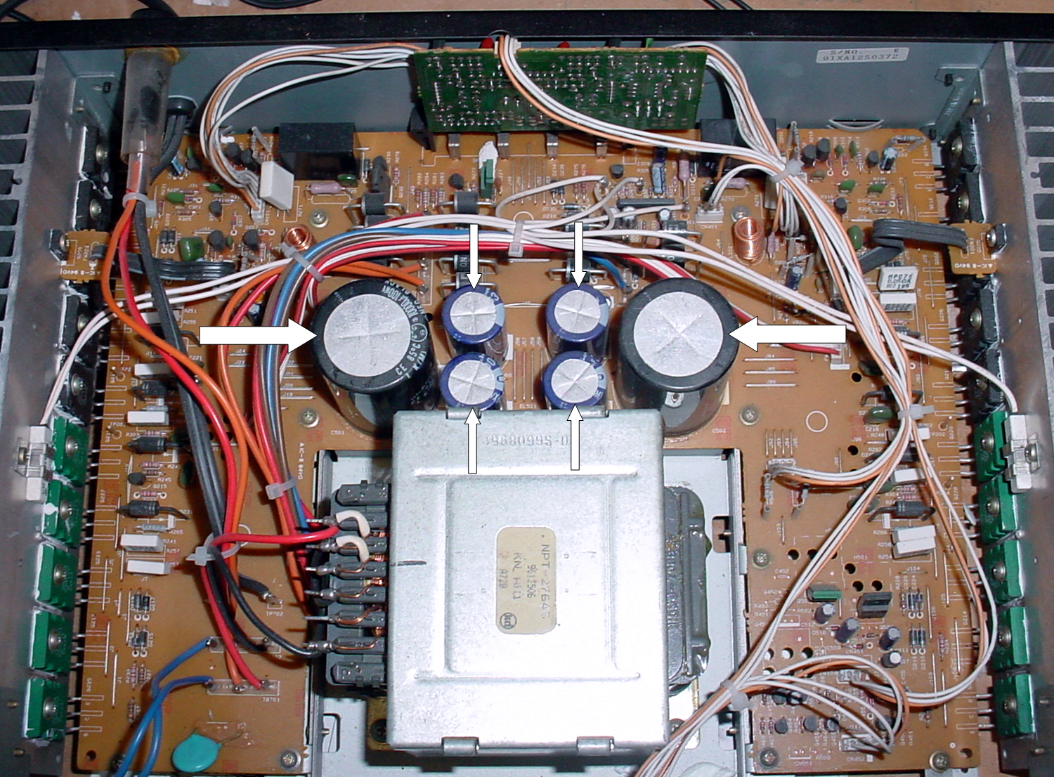 Upgrade Power Supply Capacitors to Repair / Refurbish CARVER TFM-24 25 35 35X 55