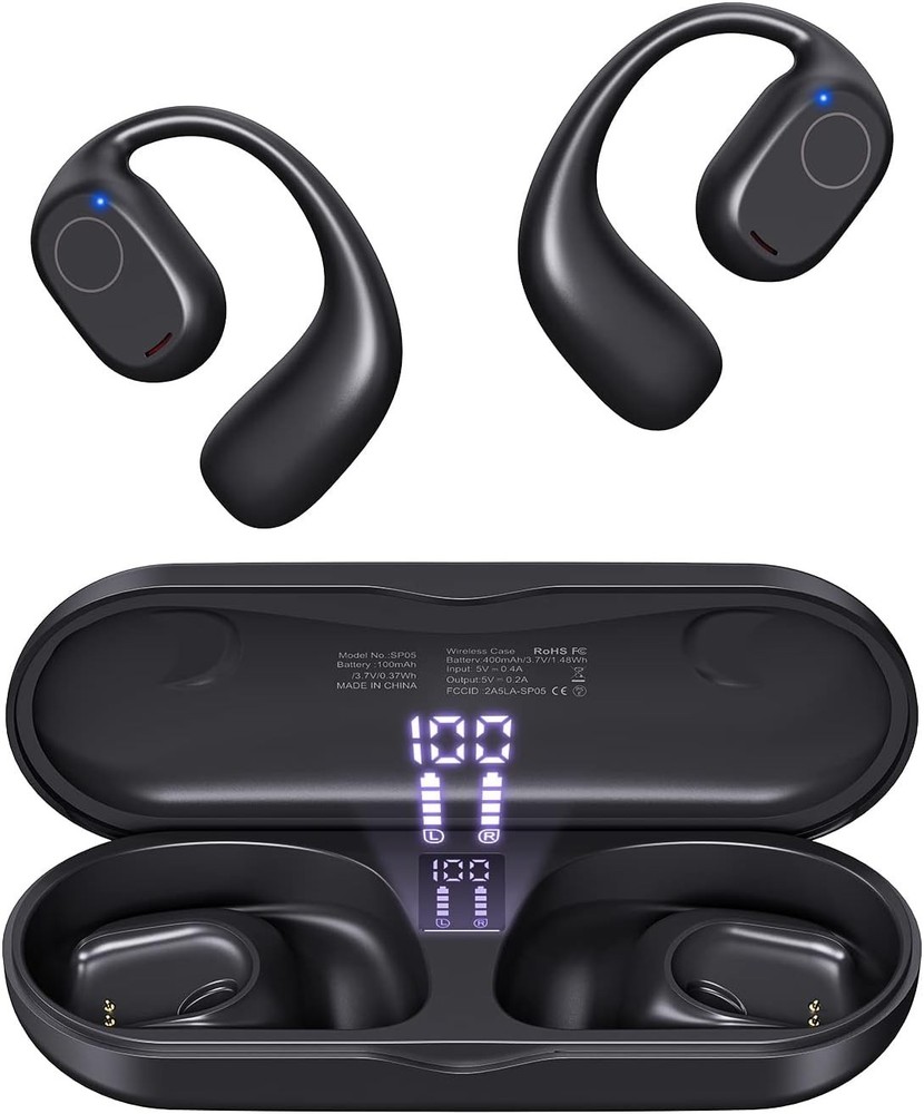 New PSIER SP05 Open Ear Bluetooth Headphones Earbuds, 40 Hours, Bluetooth 5.3