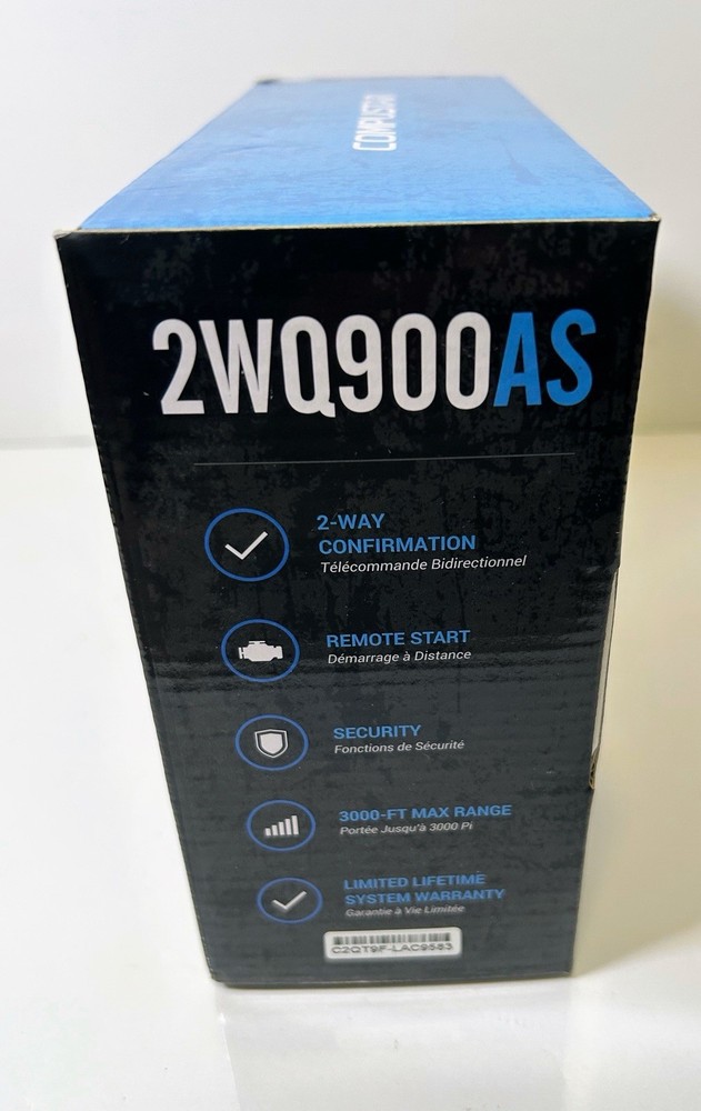 Compustar CS2WQ900-AS 2-Way LCD Remote Start and Alarm Bundle