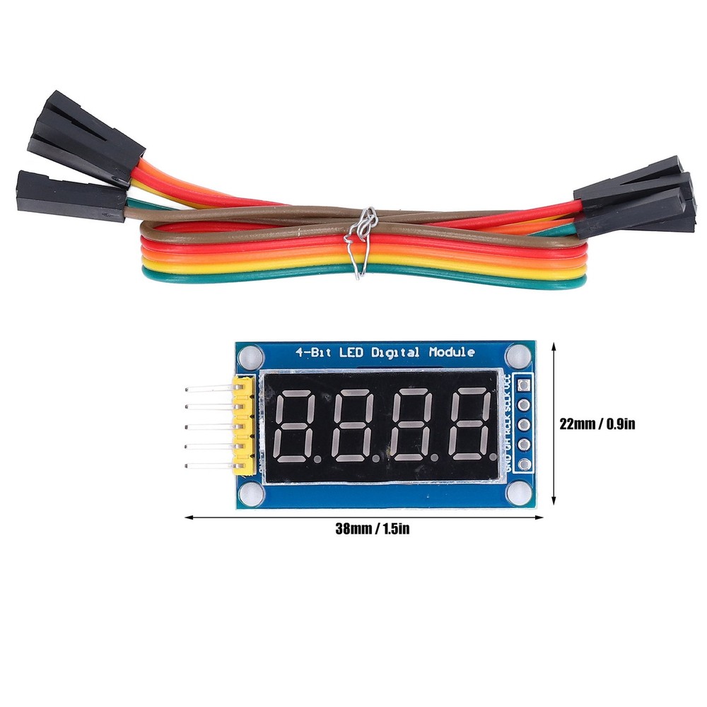 Adjustable 4 Digit LED Digital Tube Module For Electronic Experiments Premium