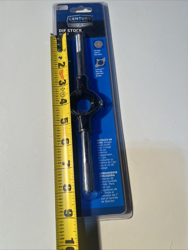 Century Drill & Tool 2-Piece 1" Solid Die Stock Set