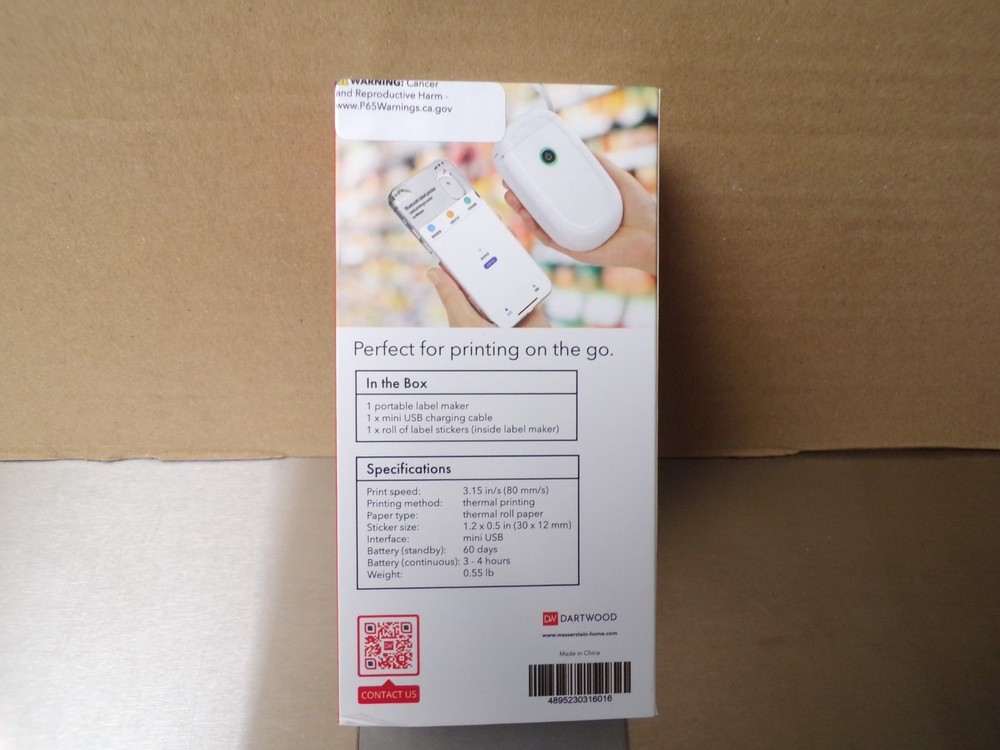 Dartwood Label Maker - Mini USB Portable Label Printer Machine NM