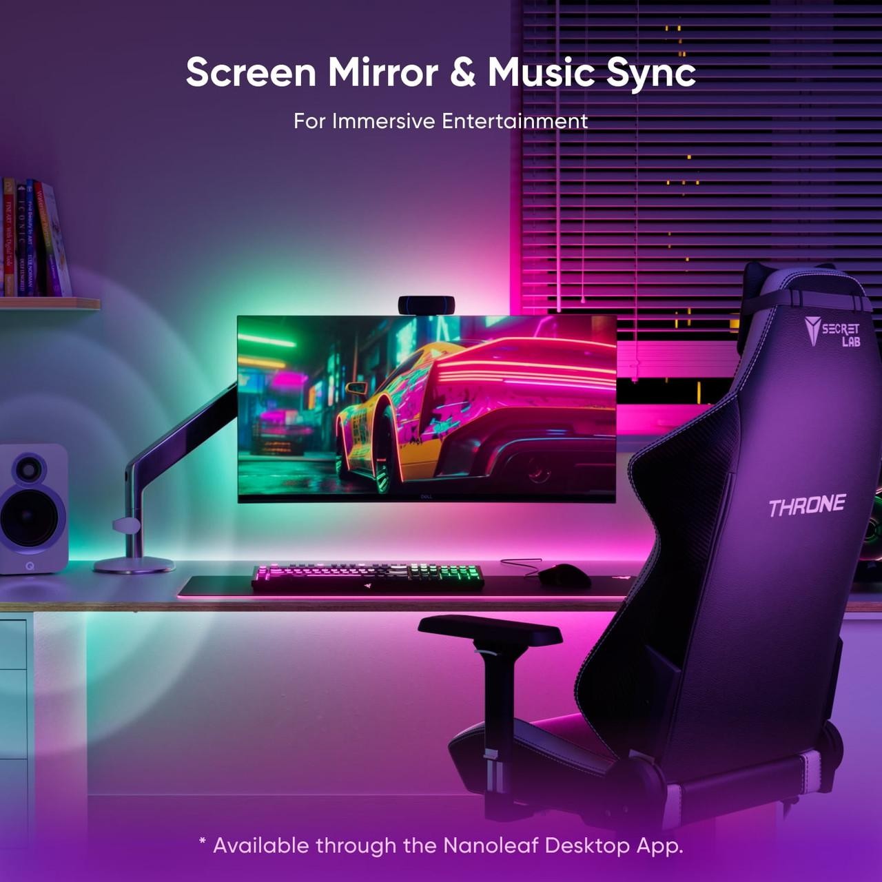 Nanoleaf Essentials Matter HD Multicolor Lightstrip (16.4ft) – Smart RGBIC LED S